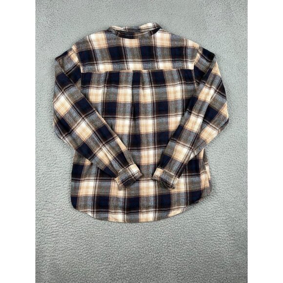 Woolrich Mens Button Up Long Sleeve Flannel Plaid Shirt Large Multicolor - Picture 3 of 9